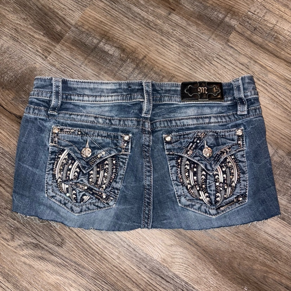 Bling Miss Me micro mini skirt